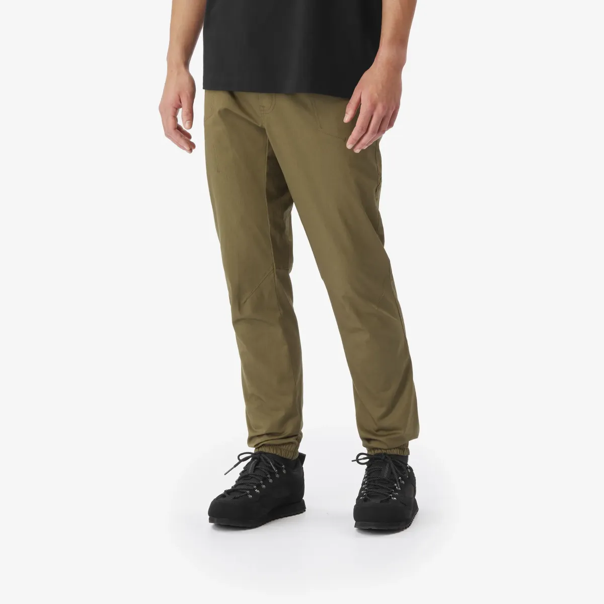 Kaki muške pamučne pantalone za penjanje Vertika