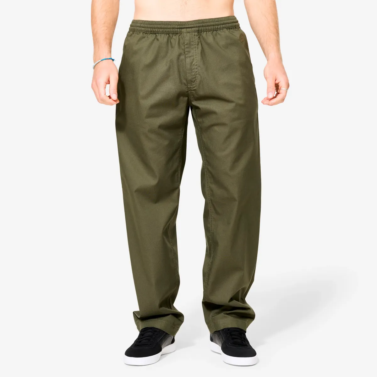 Kaki pantalone za skejtbording CHINO CN500 LIGHT