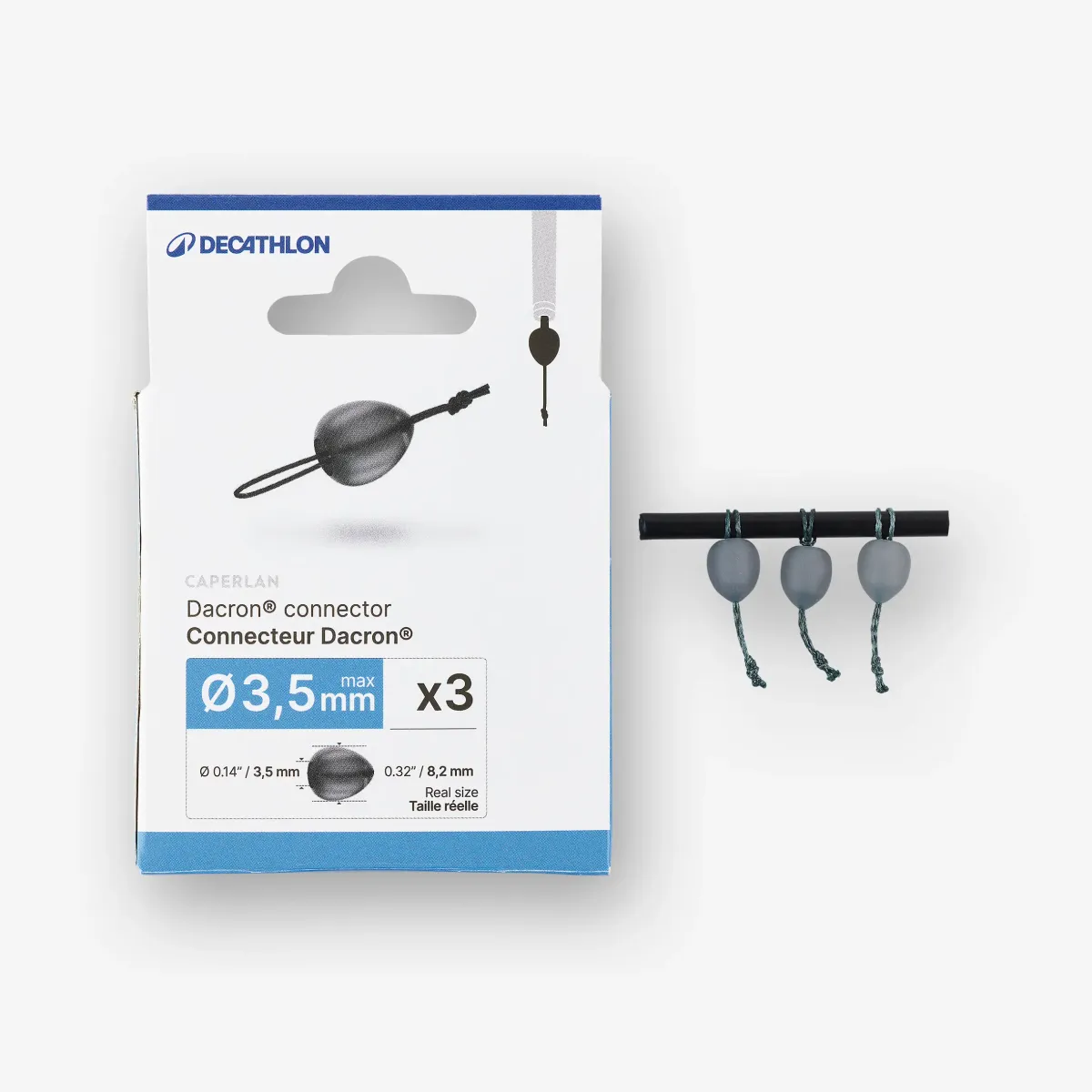 Kopča za elastiku prečnika do 3,5 mm DACRON (3 komada)