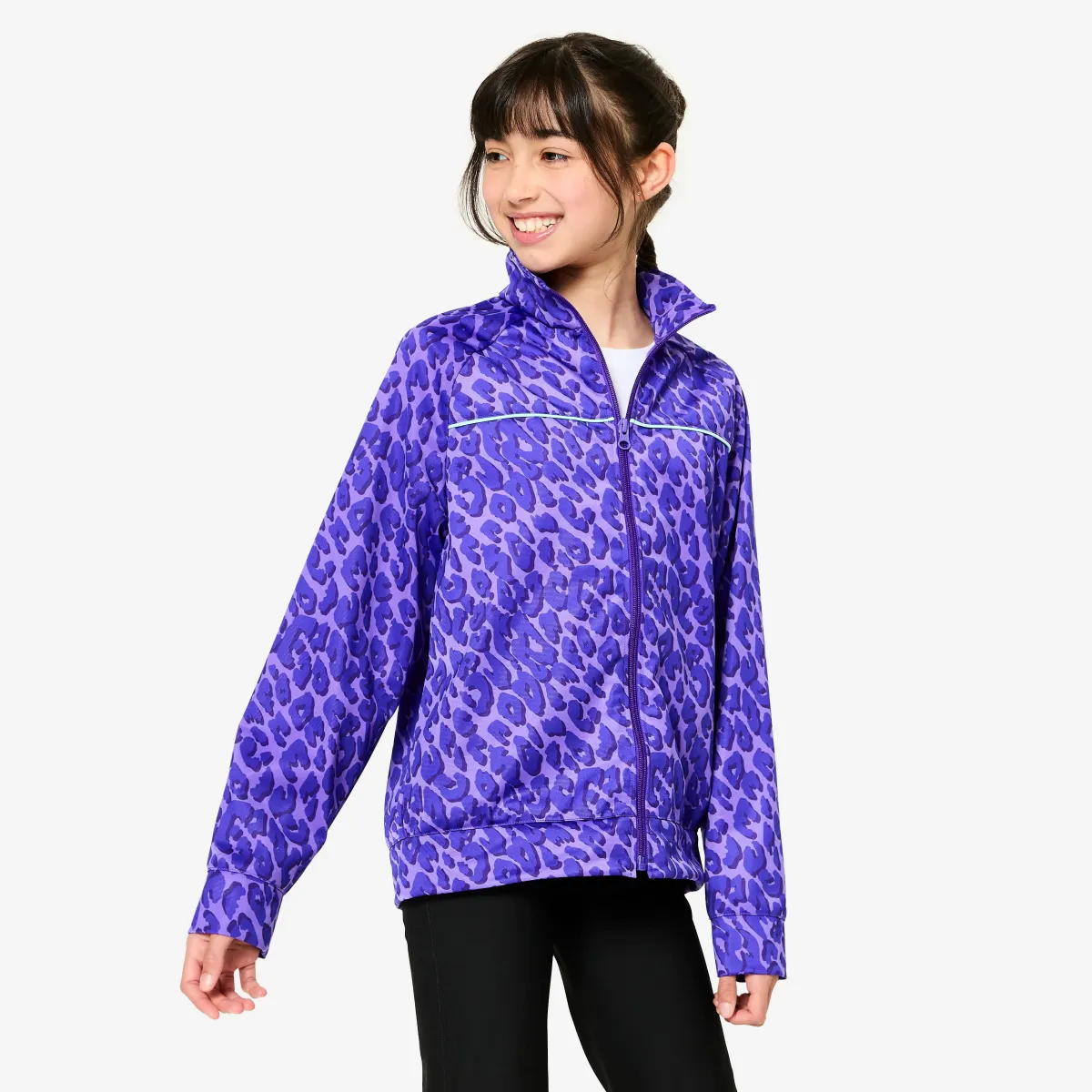 Ljubičasta prozračna jakna za devojčice