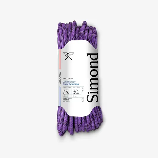 Ljubičasto dvostruko uže Rando Dry 7,5 mm x 30 m