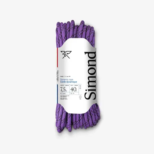 Ljubičasto dvostruko uže Rando Dry 7,5 mm x 40 m
