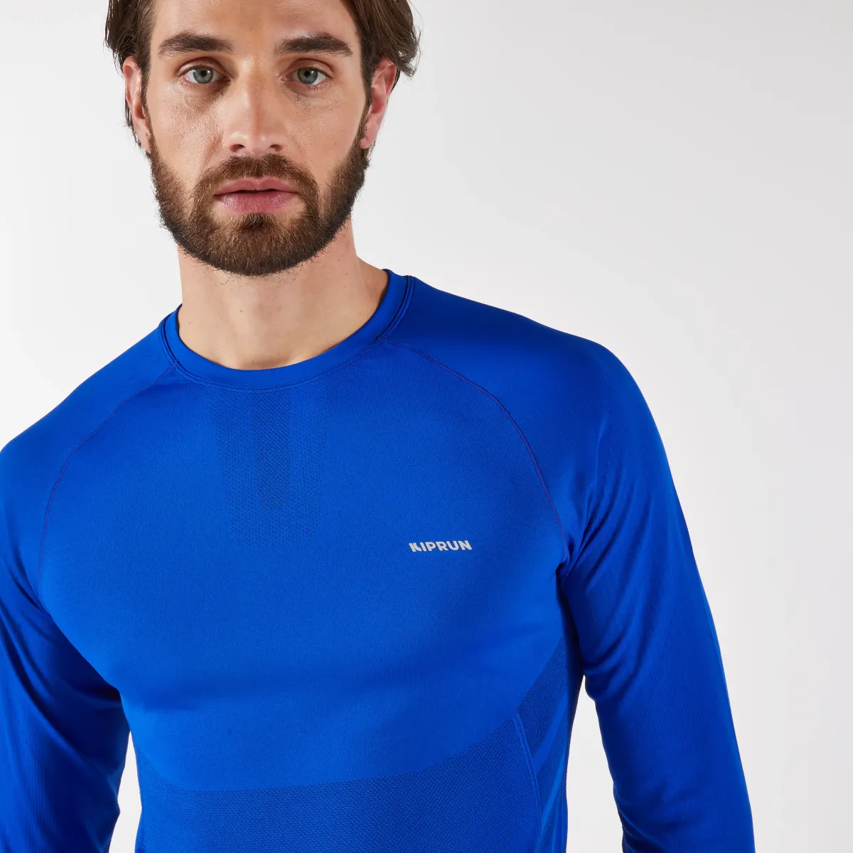 Majica dugih rukava za trčanje Kiprun Run 500 muška - plava/indigo