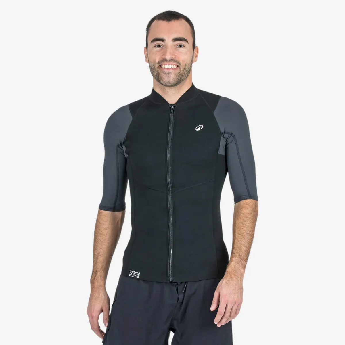 Majica kratkih rukava yulex100 sa UV zaštitom debljine 1,5 mm muška - crna