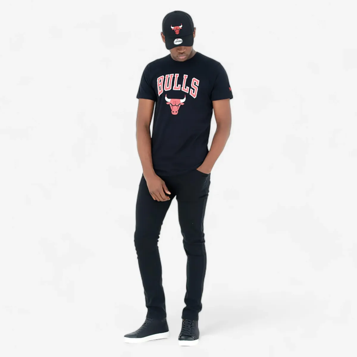 MAJICA KRATKIH RUKAVA ZA KOŠARKU MUŠKA/ŽENSKA - NBA ČIKAGO BULSI/CRNA