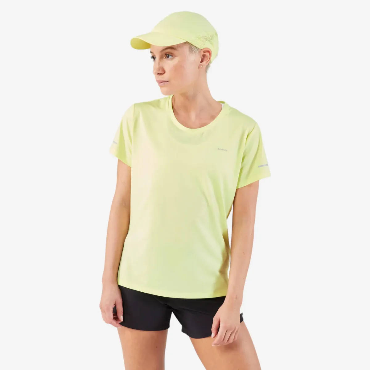 Majica za trčanje Kiprun Run 500 Dry prozračna ženska