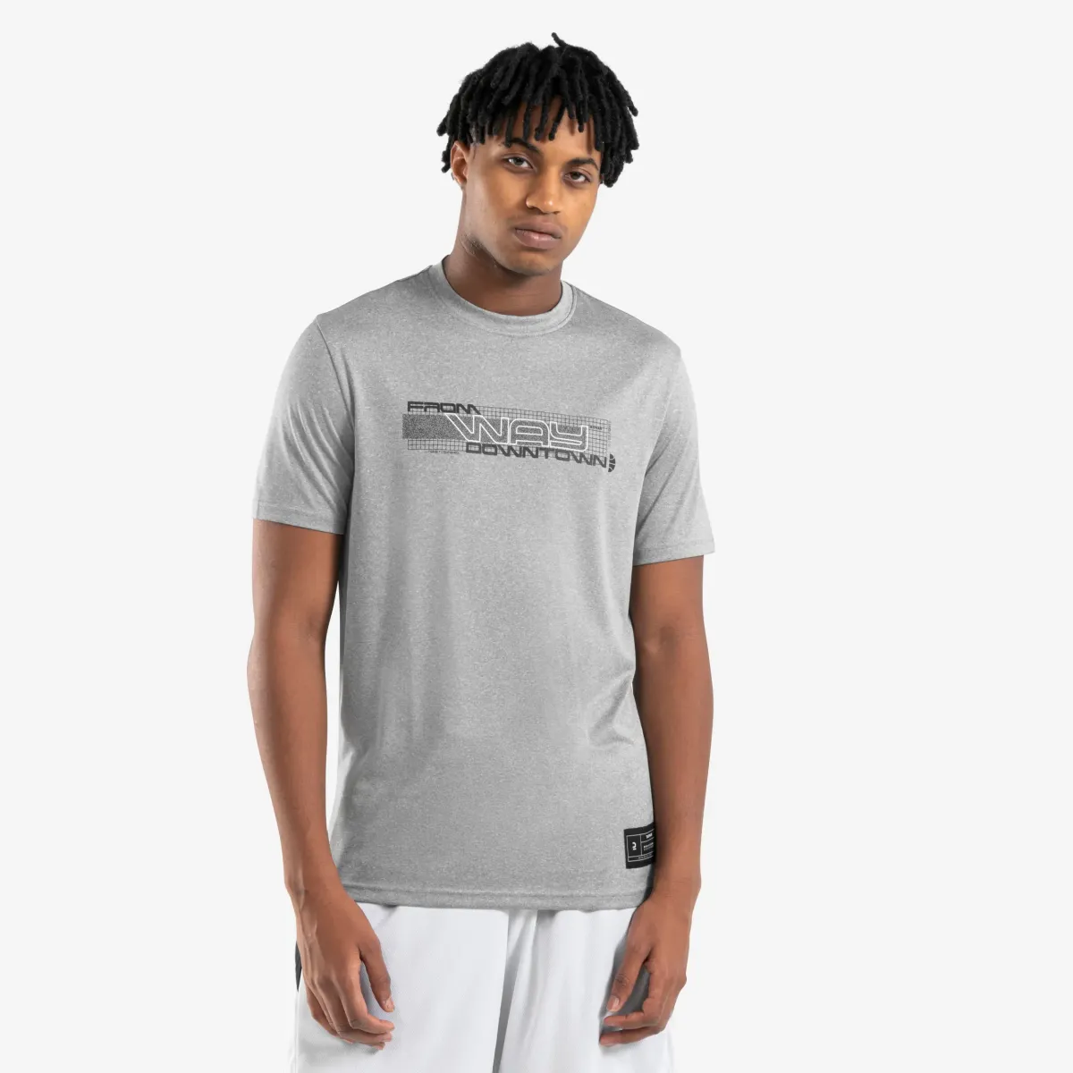 MAJICA/DRES TS500 ZA KOŠARKU ZA MUŠKARCE/ŽENE Fast SIVI