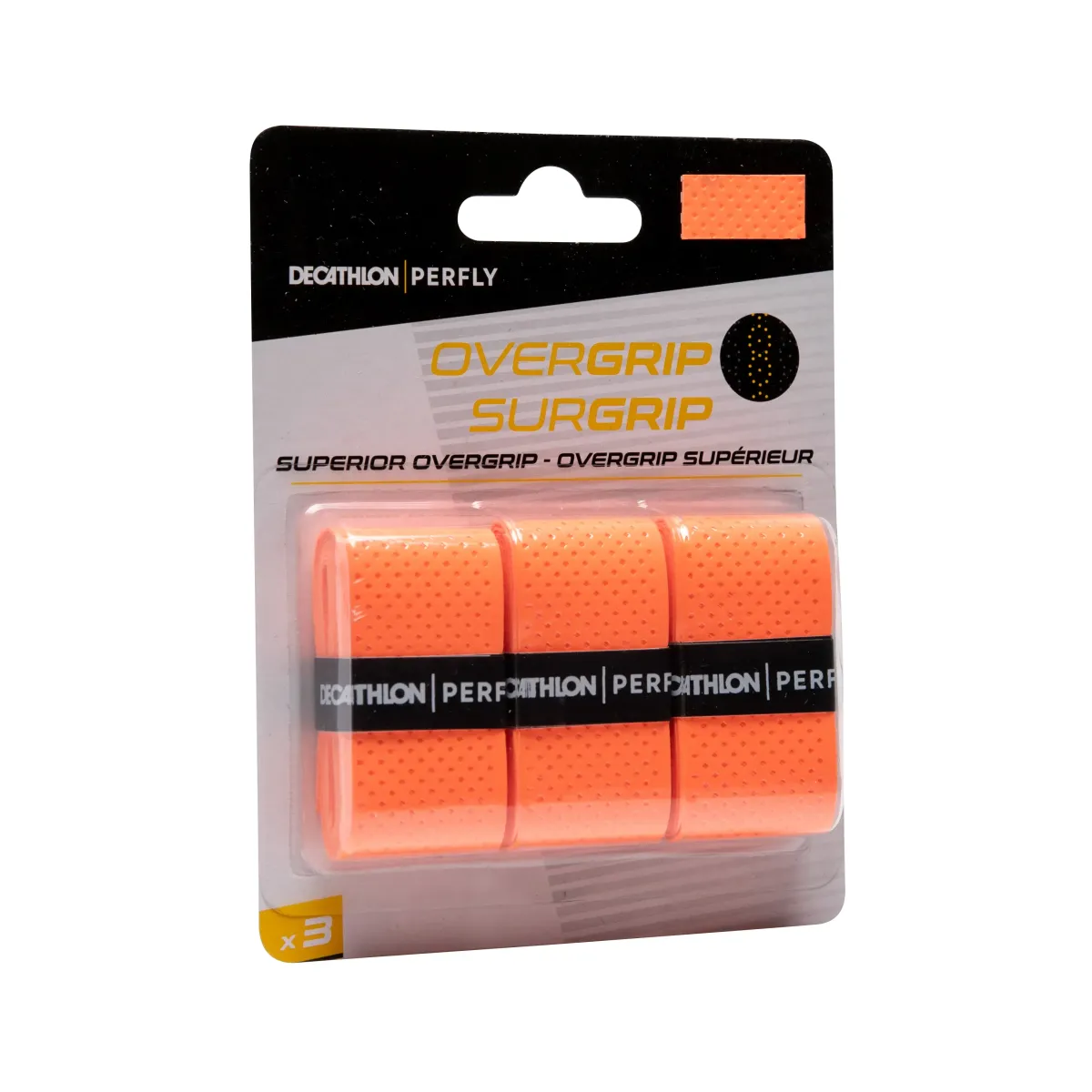 Narandžasti overgrip SUPERIOR za reket za badminton (3 komada)