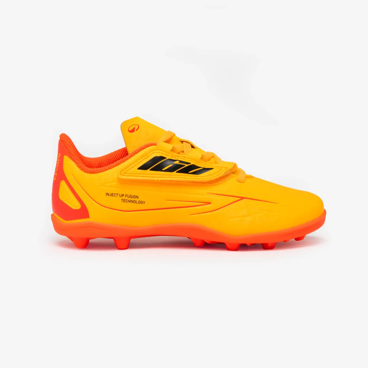 Neon narandžaste dečje kopačke za fudbal 150 EASY MG