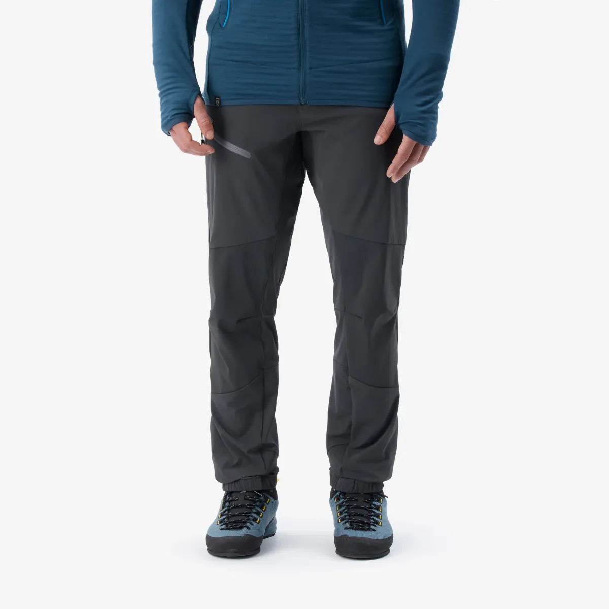PANTALONE ALPINISM LIGHT EVO ZA PLANINARENJE MUŠKE - SIVE