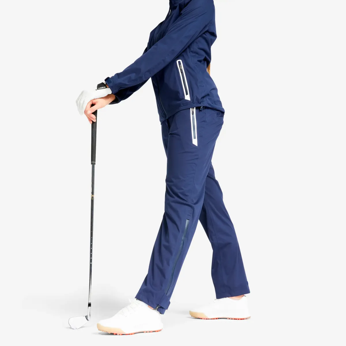 PANTALONE ZA GOLF ŽENSKE NEPROMOČIVE - MORNARSKO PLAVE