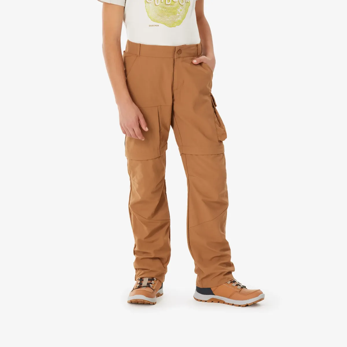 PANTALONE ZA PLANINARENJE MH500 DEČJE MODULARNE ZA UZRAST OD 7 DO 15 GODINA