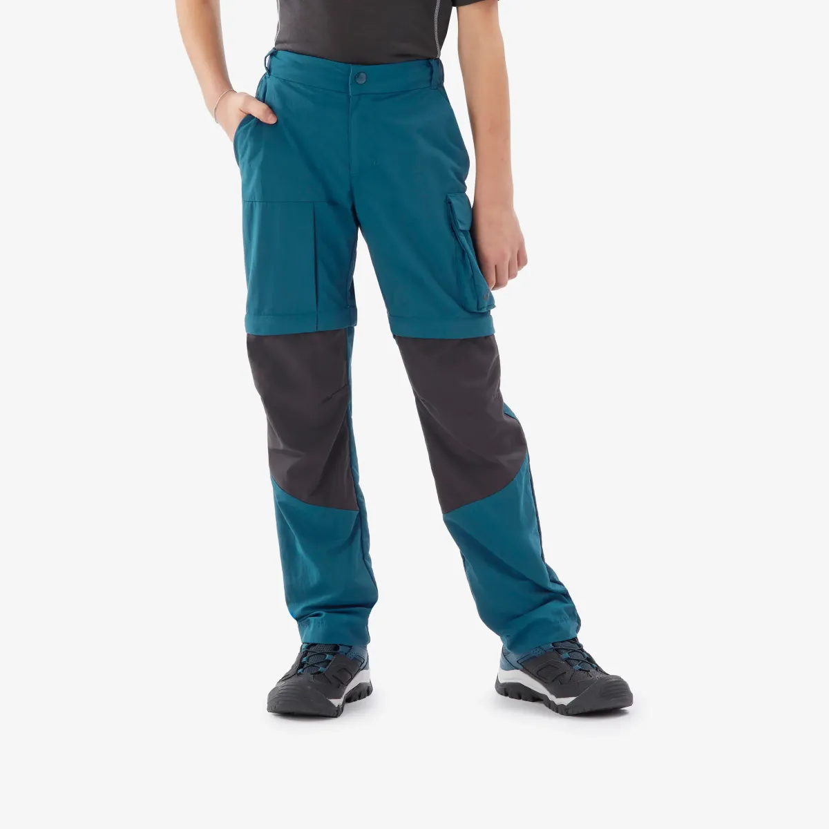 PANTALONE ZA PLANINARENJE MH500 DEČJE MODULARNE ZA UZRAST OD 7 DO 15 GODINA