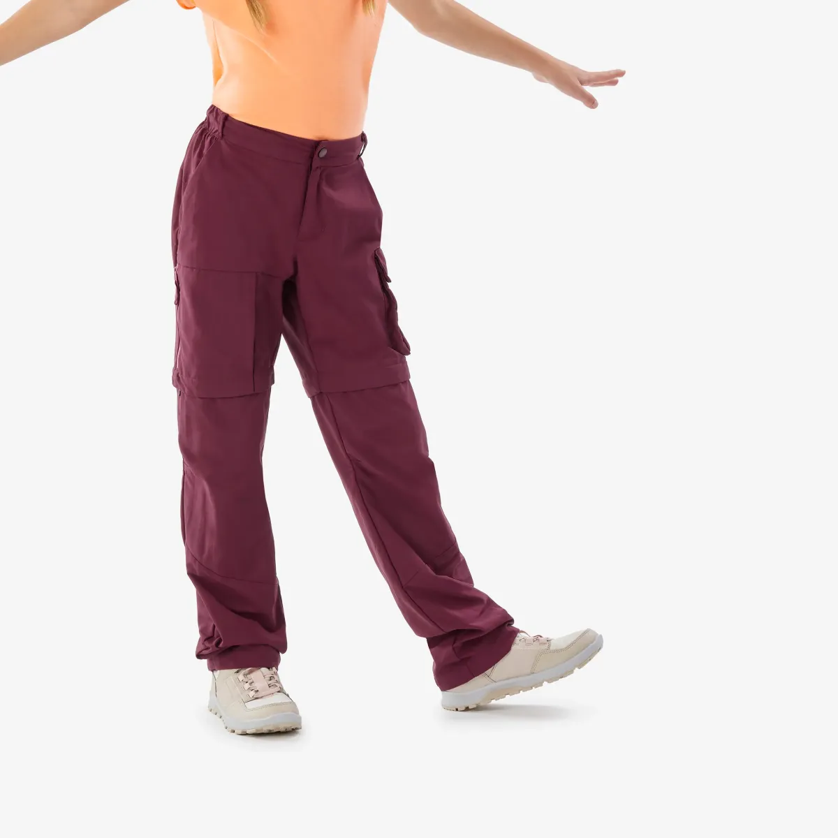 PANTALONE ZA PLANINARENJE MH500 DEČJE MODULARNE ZA UZRAST OD 7 DO 15 GODINA
