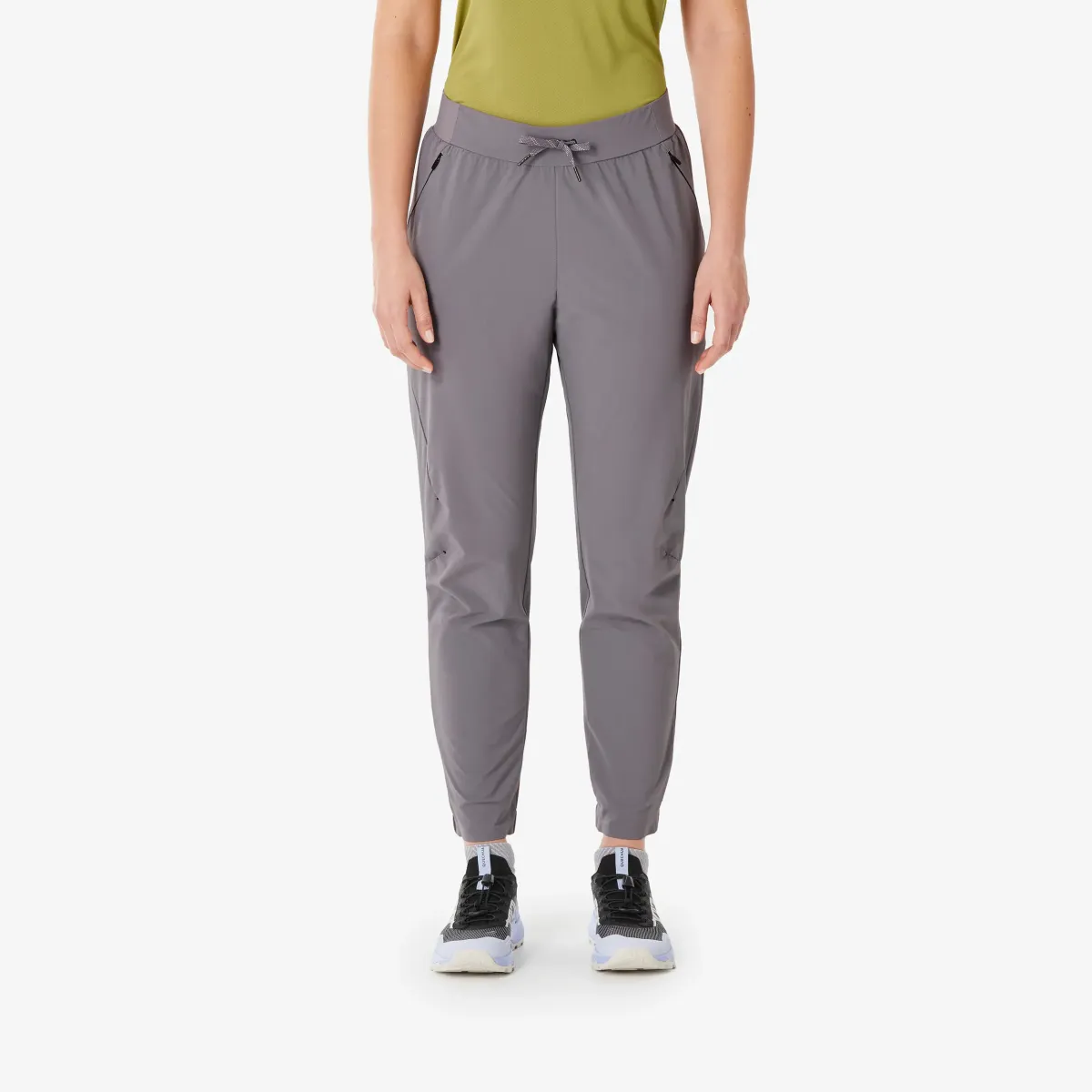 Pantalone za planinarenje MH500 ženske - tamnosive