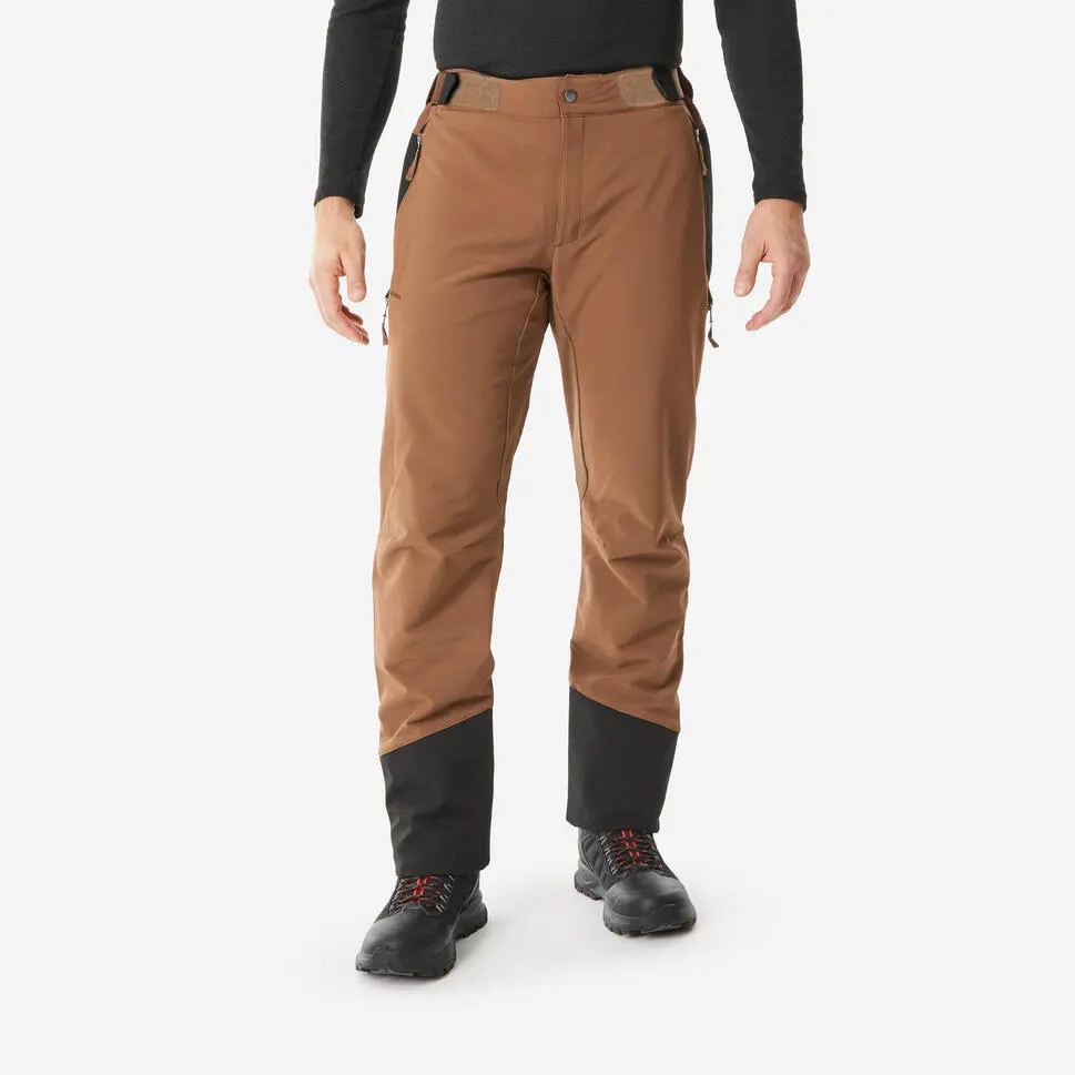 Pantalone za planinarenje SH500 muške tople i vodoodbojne