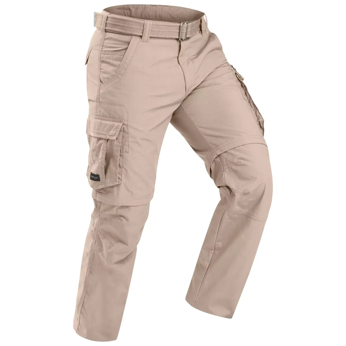 Pantalone za treking Travel 500 s rajsferšlusom muške - krem