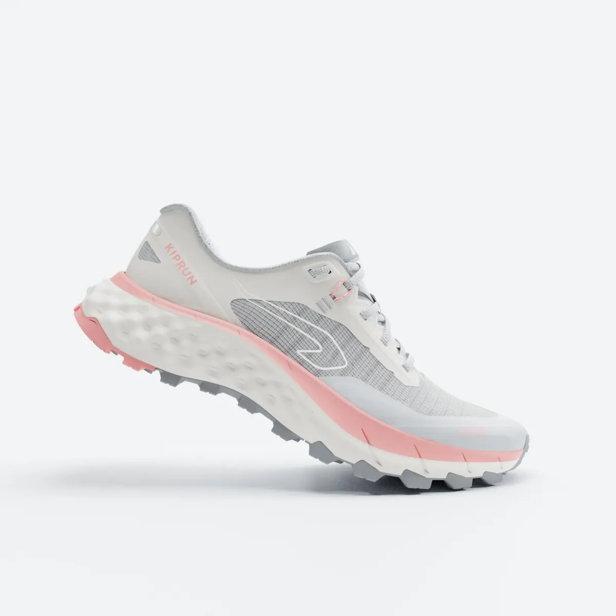 Patike za trail trčanje Kiprun MT Cushion 2 ženske - sivo/roze