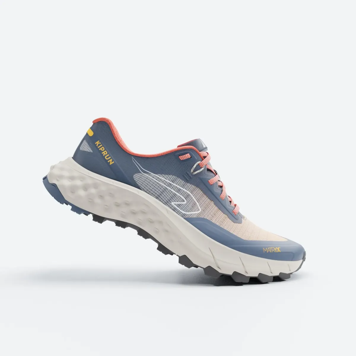 Patike za trail trčanje Kiprun MT Cushion 2 muške - plavo/narandžaste