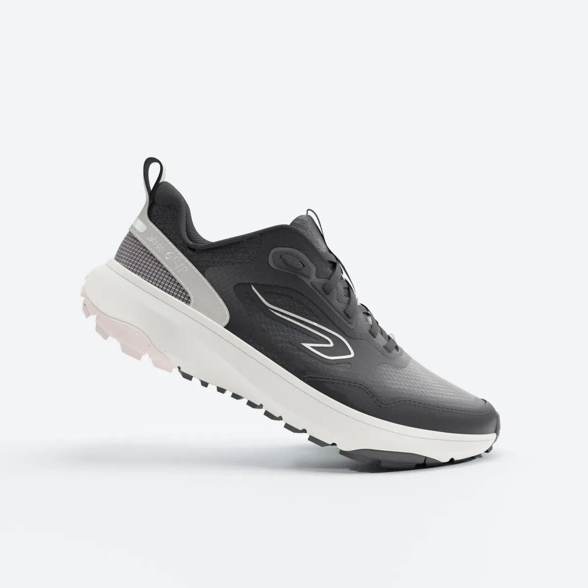 Patike za trčanje Kiprun JF190 Grip ženske - crno/roze