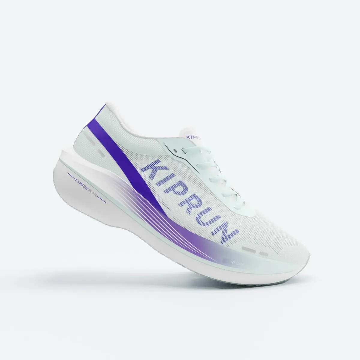Patike za trčanje Kiprun KD900X. s karbonskom pločicom muške - zeleno/ljubičaste
