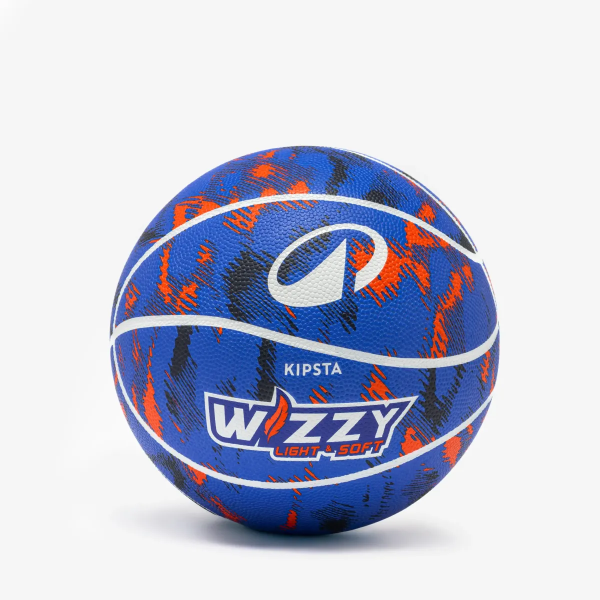 Plava košarkaška lopta Wizzy K500L (veličina 4)