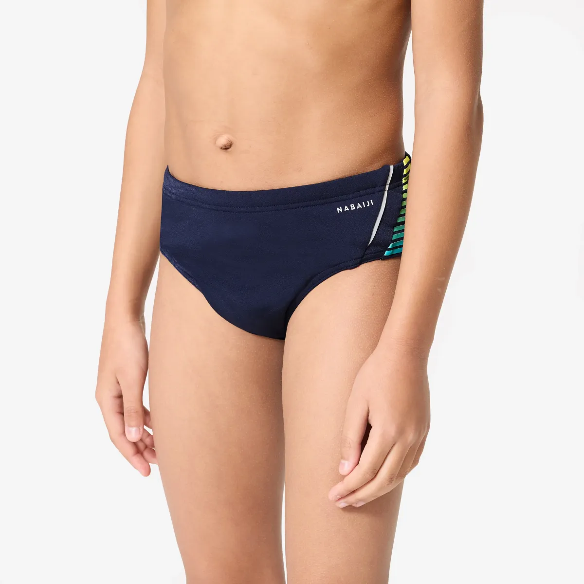 Plavo-žute kupaće gaćice 900 YOKE za dečake