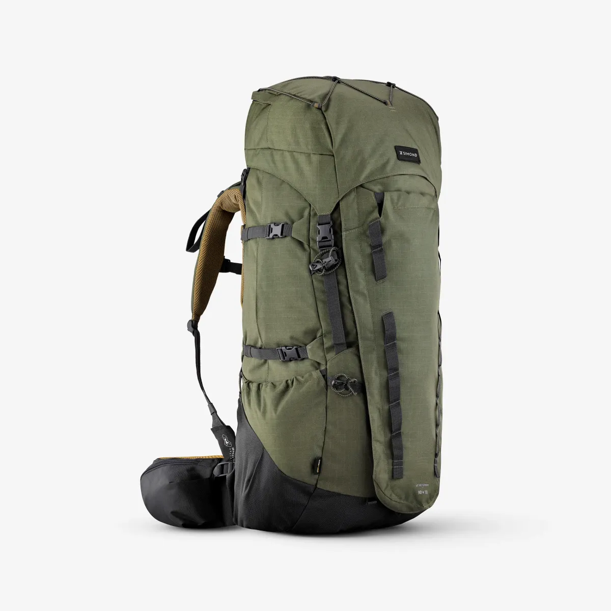 Ranac za treking SYMBIUM (90 L + 10 L) muški - kaki