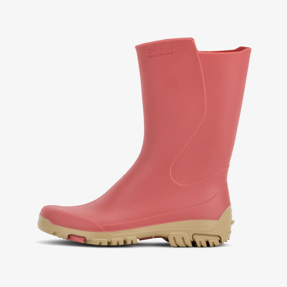 Roze ženske gumene čizme 100
