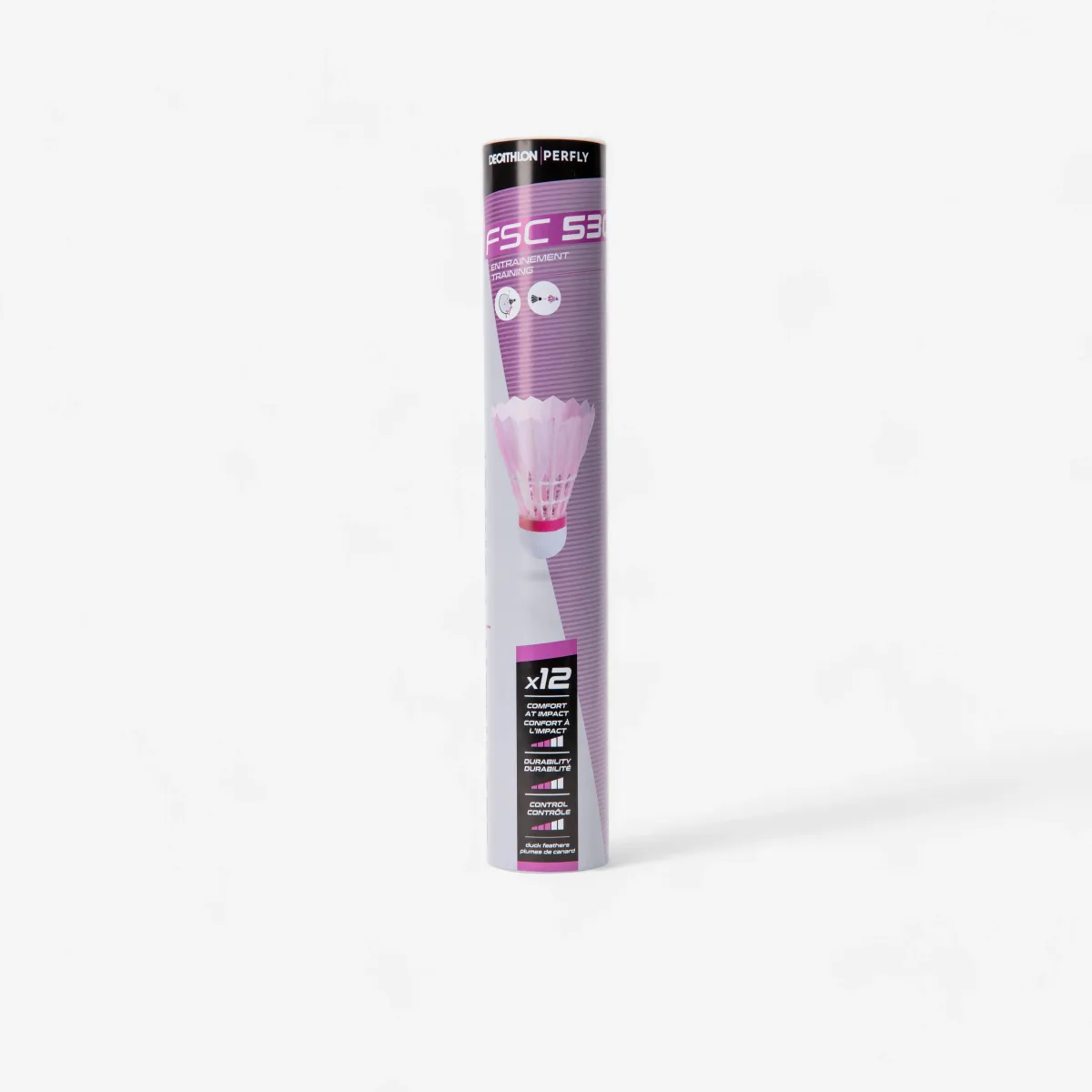Roze loptice za badminton FSC 530 SPEED 77 (12 komada)