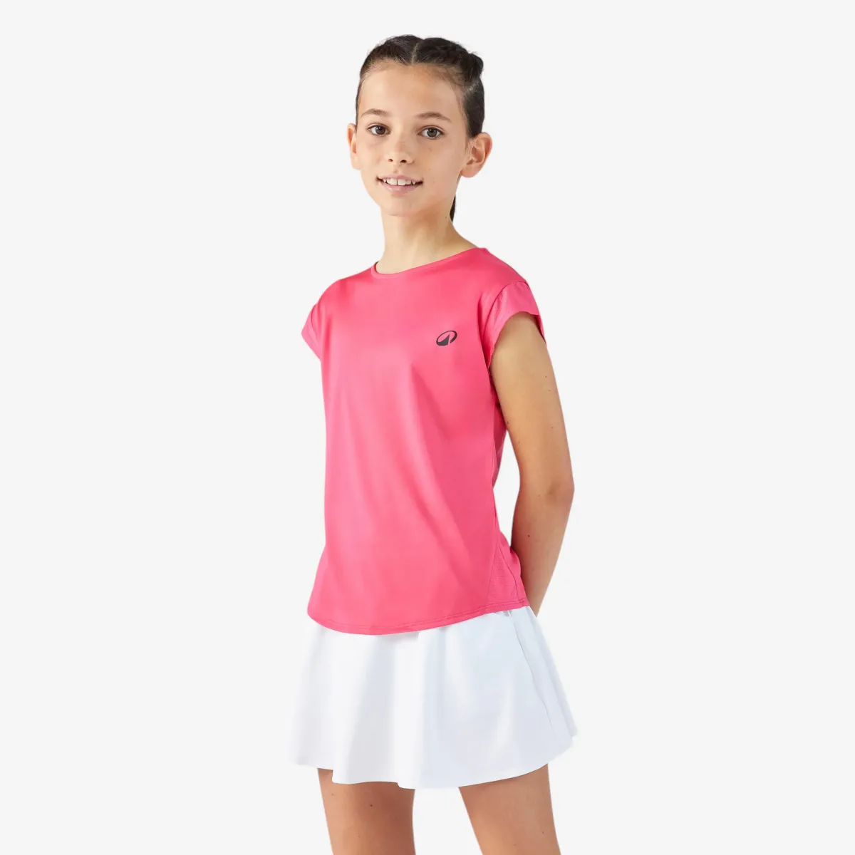 Roze majica za tenis za devojčice SOFT