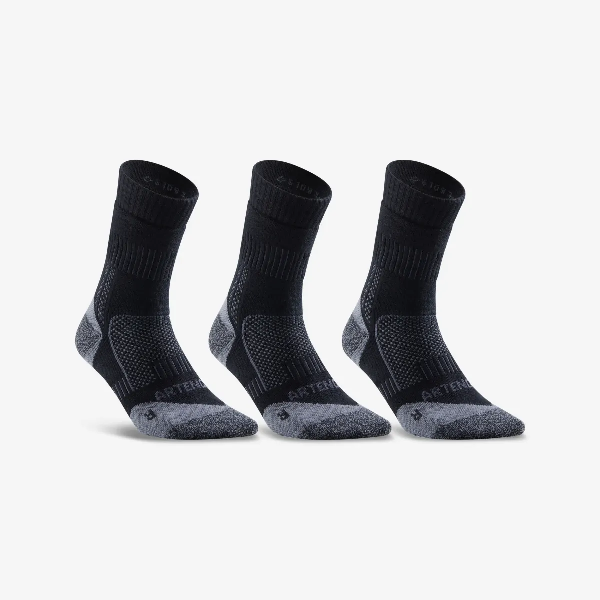 Sive duboke sportske čarape RS 900 (3 para)