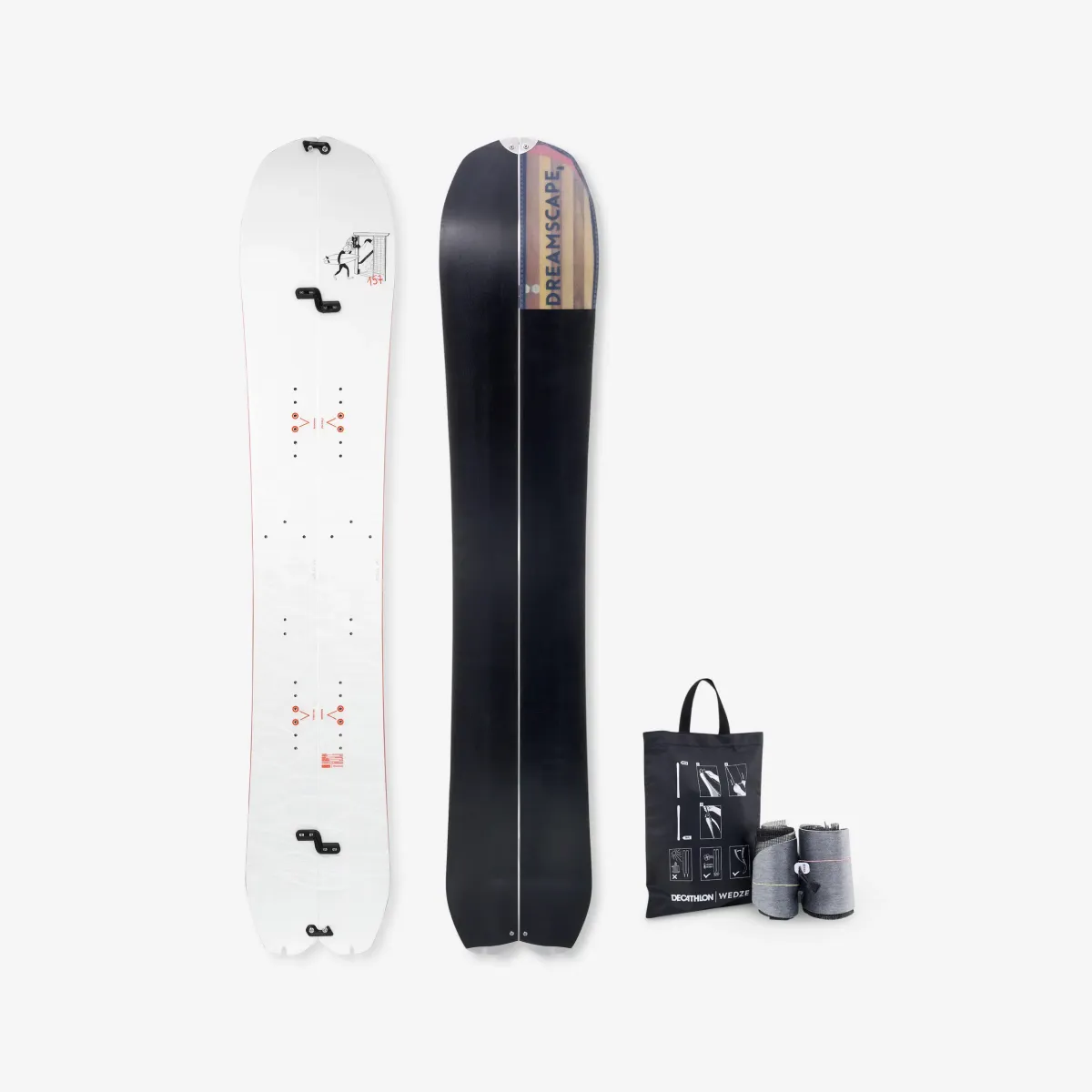 Splitboard 500splitbord za odrasle s kožama po meri