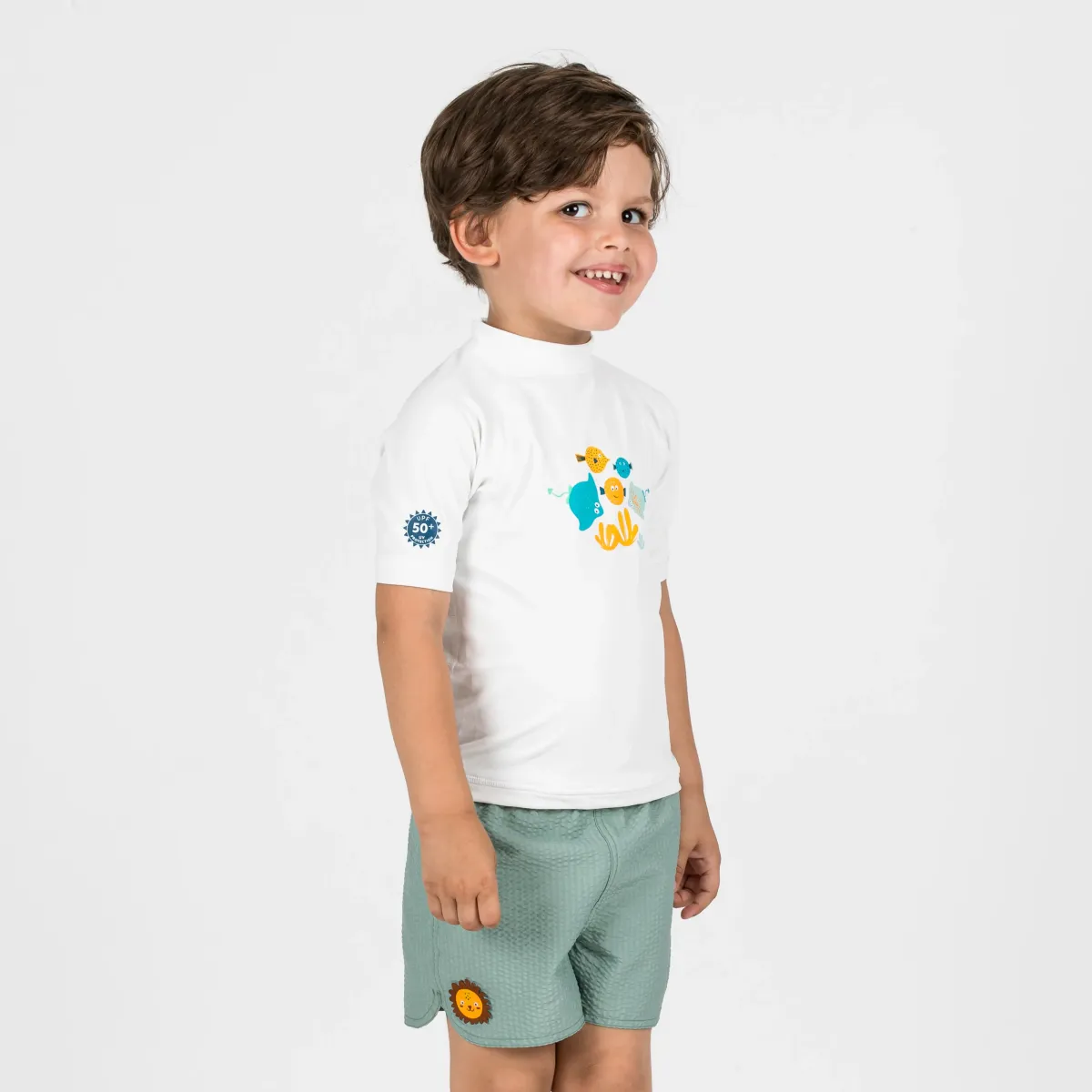 Svetlokaki kupaći šorts za bebe / decu BROM