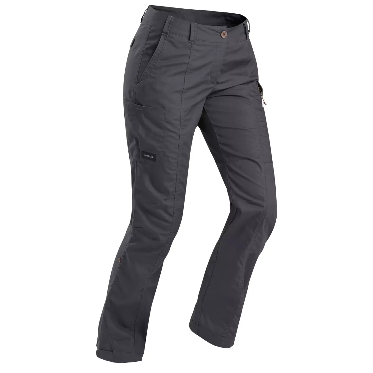 Tamnosive ženske pantalone TRAVEL 100