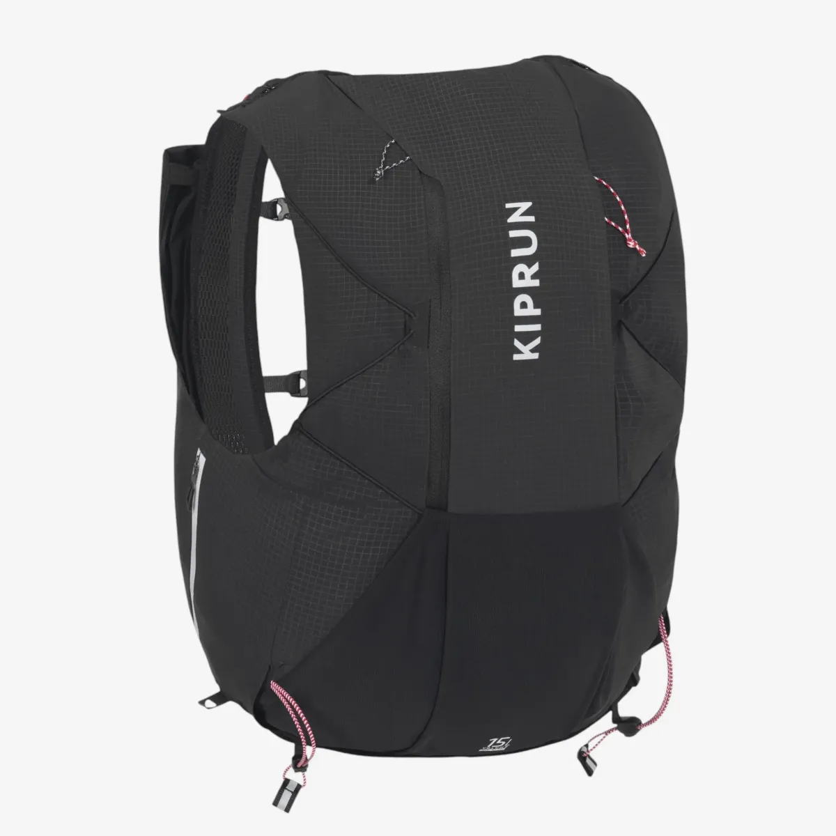 Torba za trail trčanje Kiprun zapremine 15 L za oba pola - crna