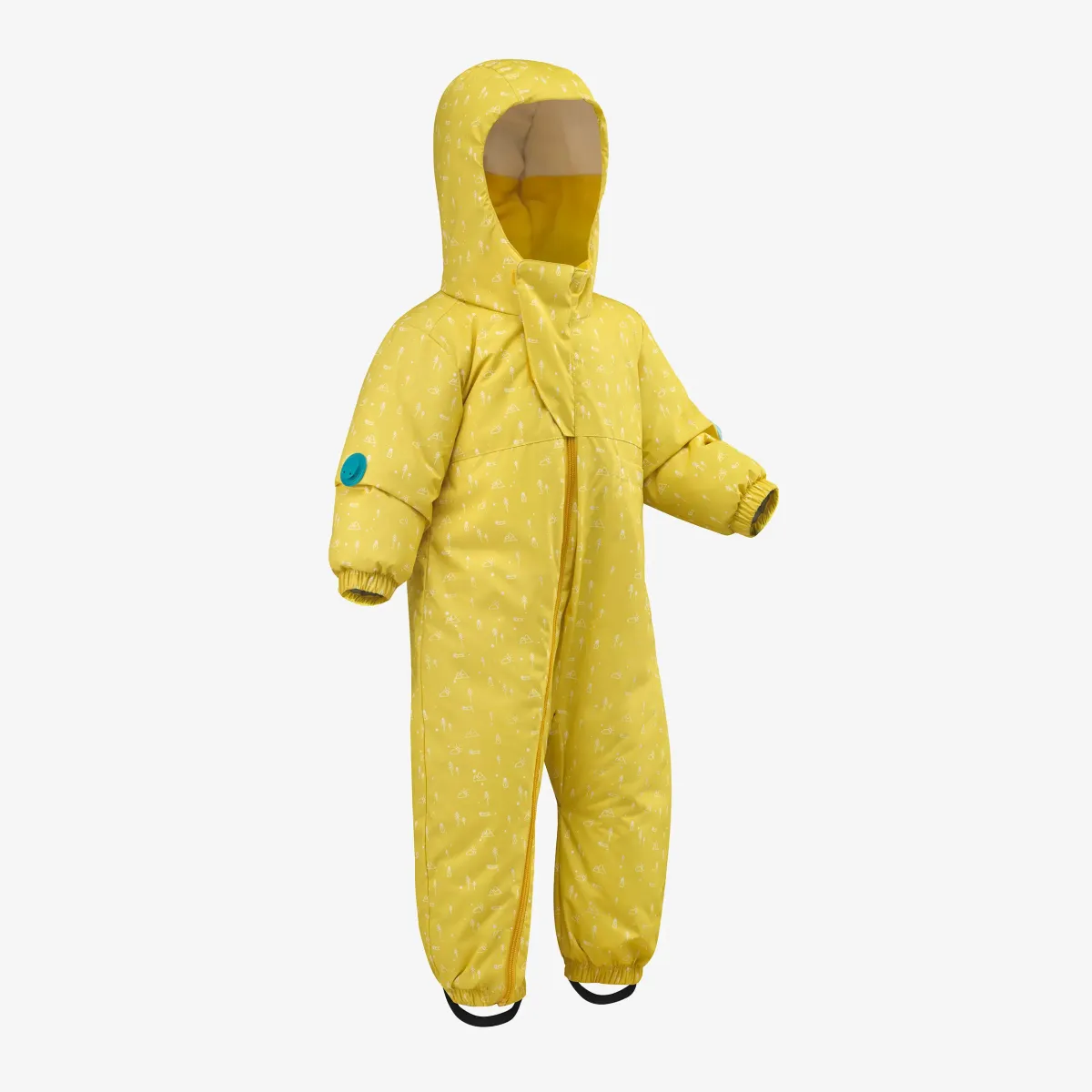 Žuto odelo za bebe za sneg WARM 500