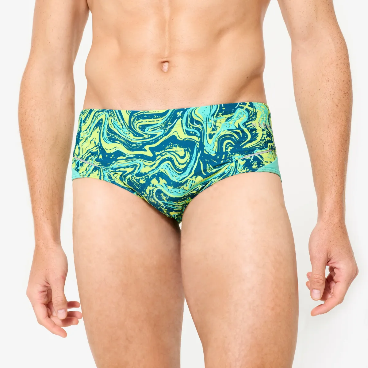 Žuto-zeleni muški kupaći kostim 900 PINT