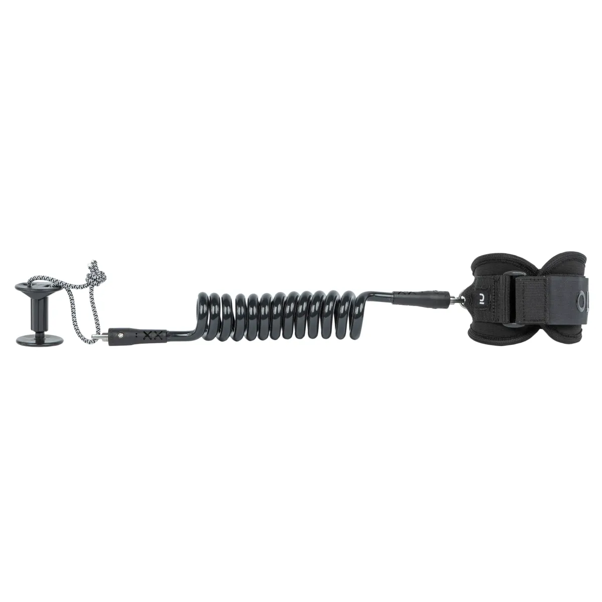 Uzica za dasku za bodyboarding BICEPS 900 spiralna 8,5 mm - crna