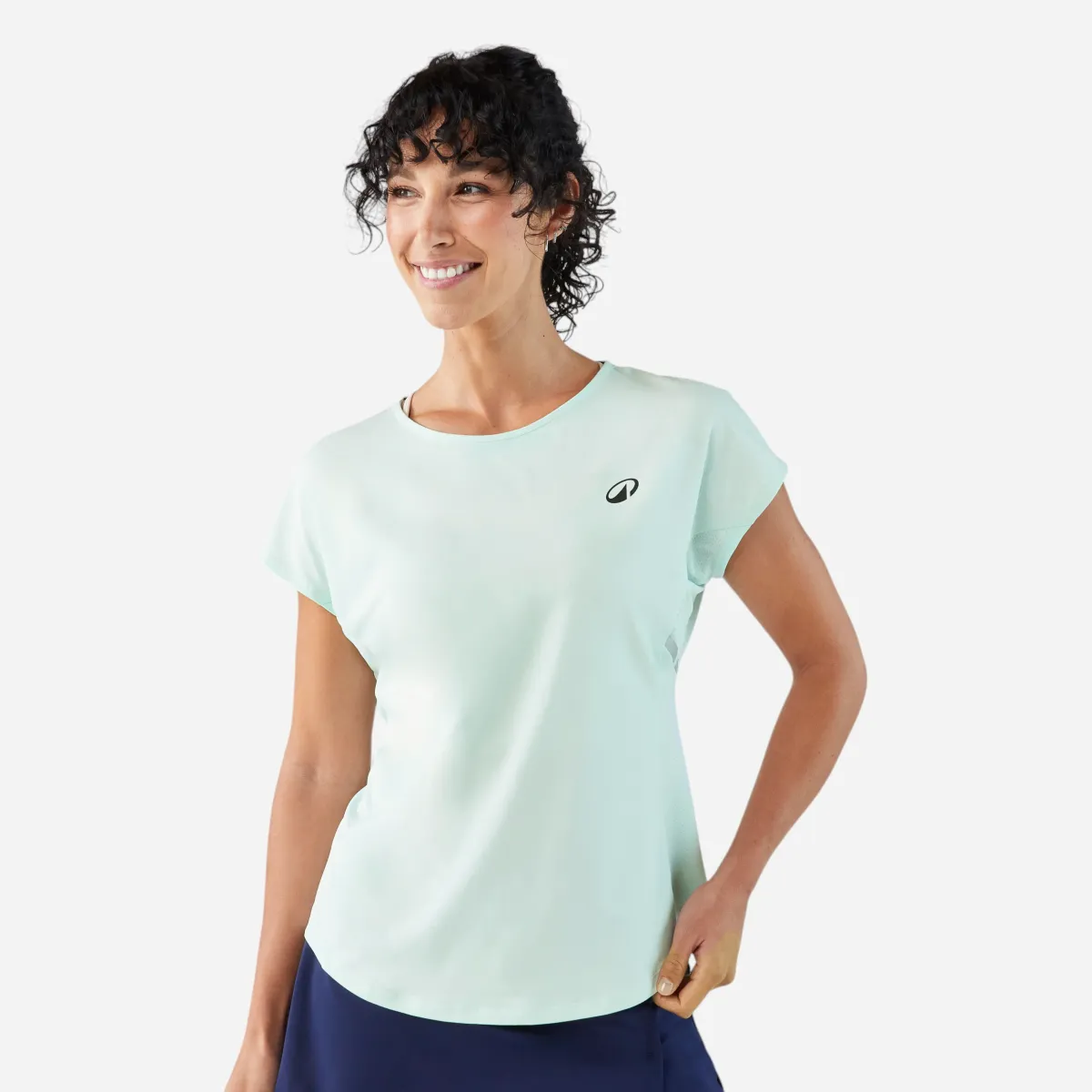 Zelena ženska majica za tenis DRY