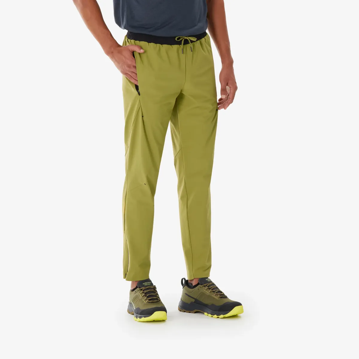 Zelene muške pantalone za planinarenje MH500 Light 