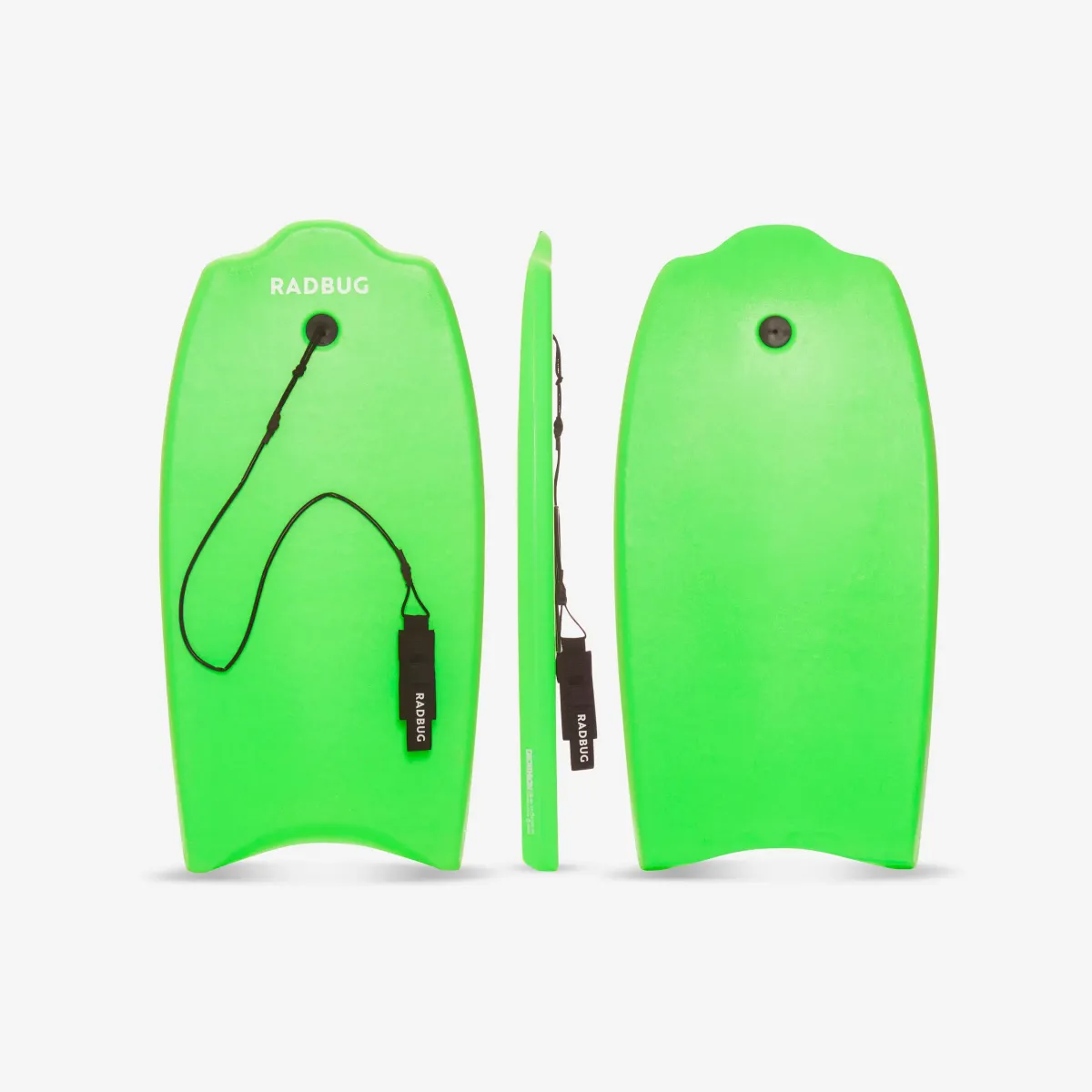 Zeleni dečji bodyboard s uzicom (od 6 do 12 godina)