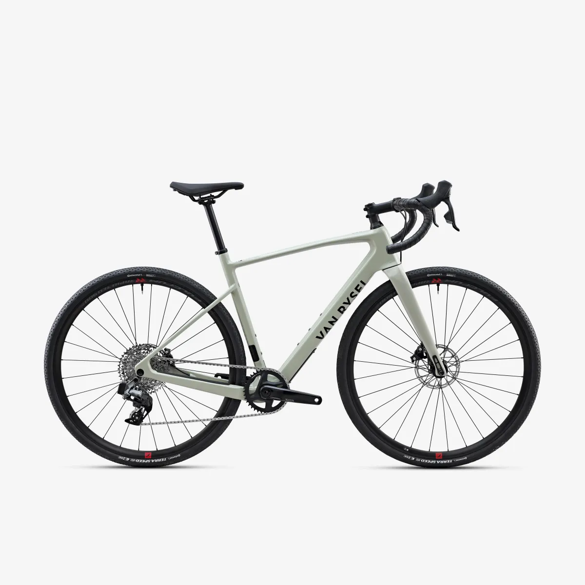 Zeleni gravel bicikl VAN RYSEL SRAM RIVAL AXS