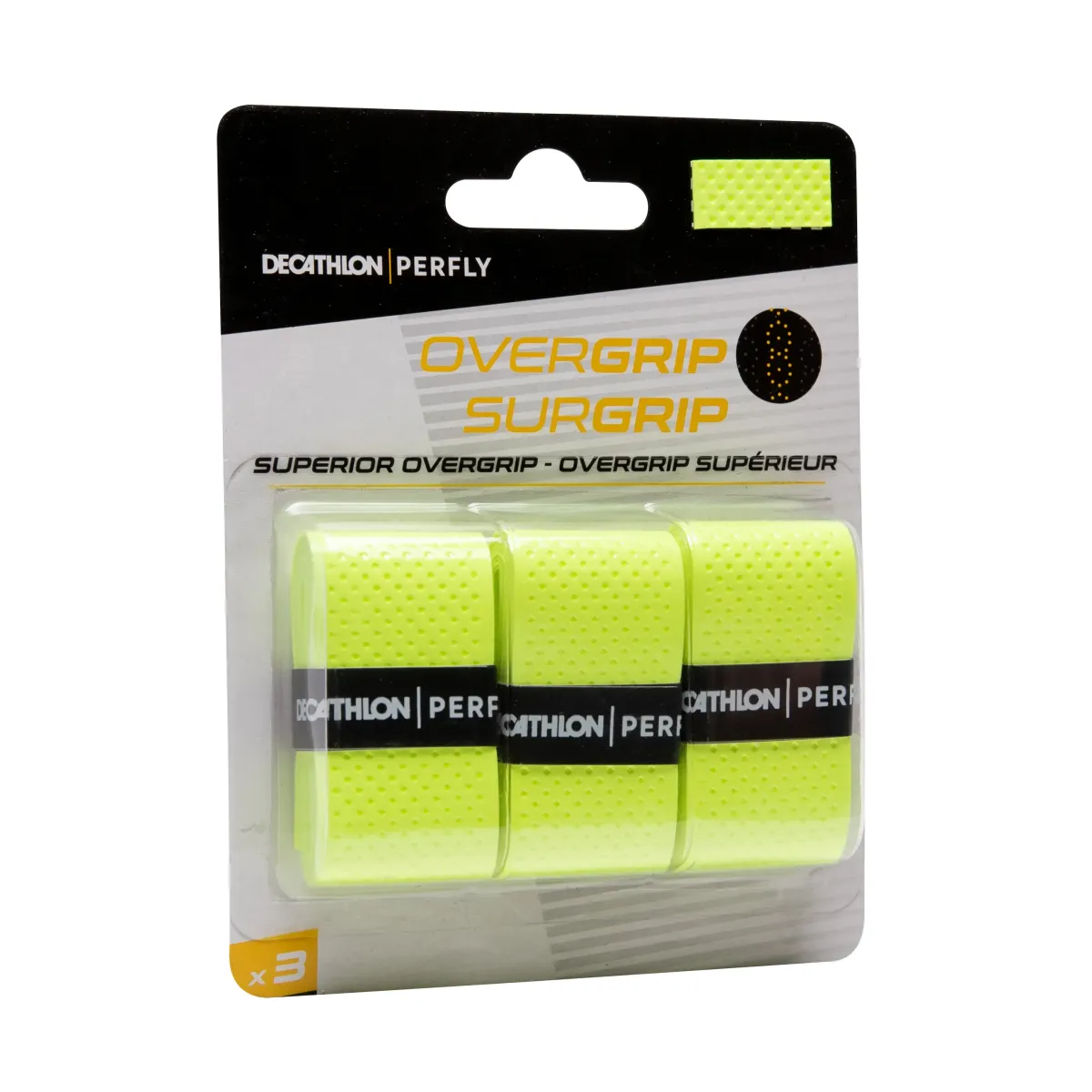 Zeleni overgrip SUPERIOR za reket za badminton (3 komada)