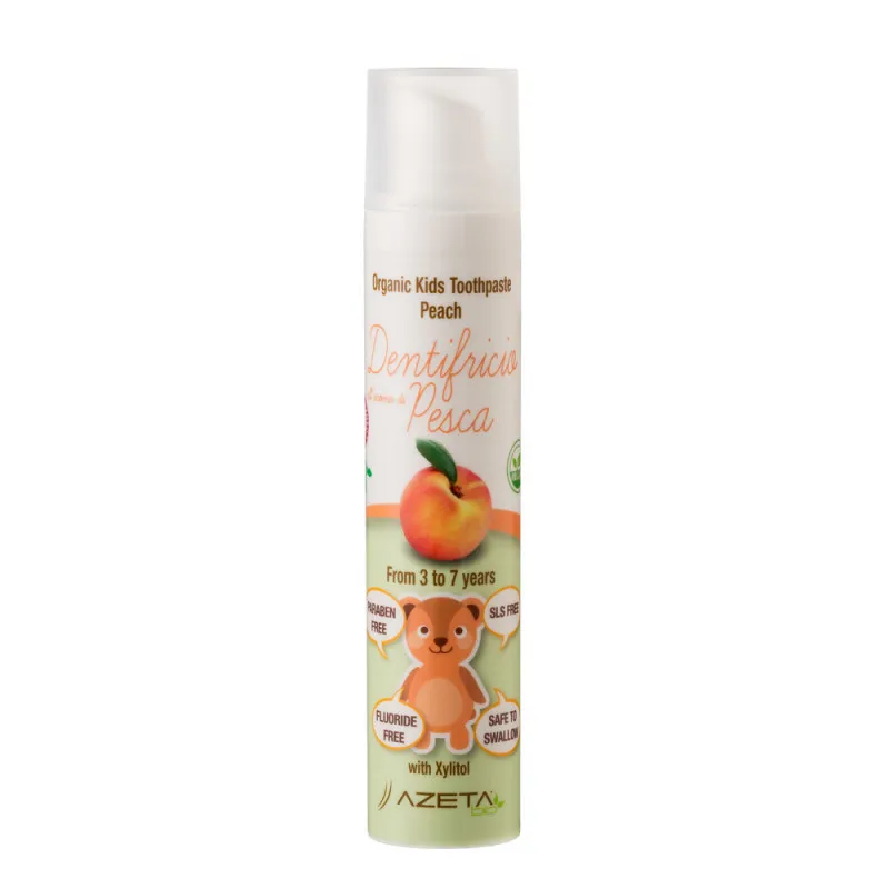 AZETA BIO ORGANSKA PASTA ZA ZUBE BRESKVA 50ML