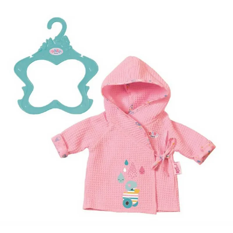 BABY BORN BATH BATHROBES 2 ASSORTED 43CM OPP