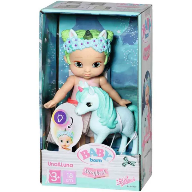 BABY BORN STORYBOOK UNA AND UNICORN 18CM OPP