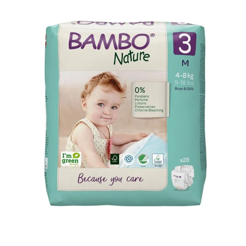 BAMBO PELENE NATURE ECO-FRIENDLY 3, 4-8KG, 28KOM