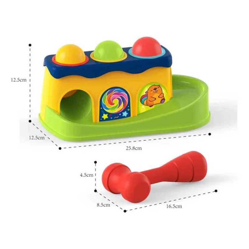 BBO TOYS IGRACKA SA AKTIVNOSTIMA - UDARI LOPTICU 12M I  (HE0290)