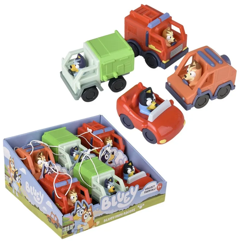 BLUEY MINI RACERS FIGURICE ASST